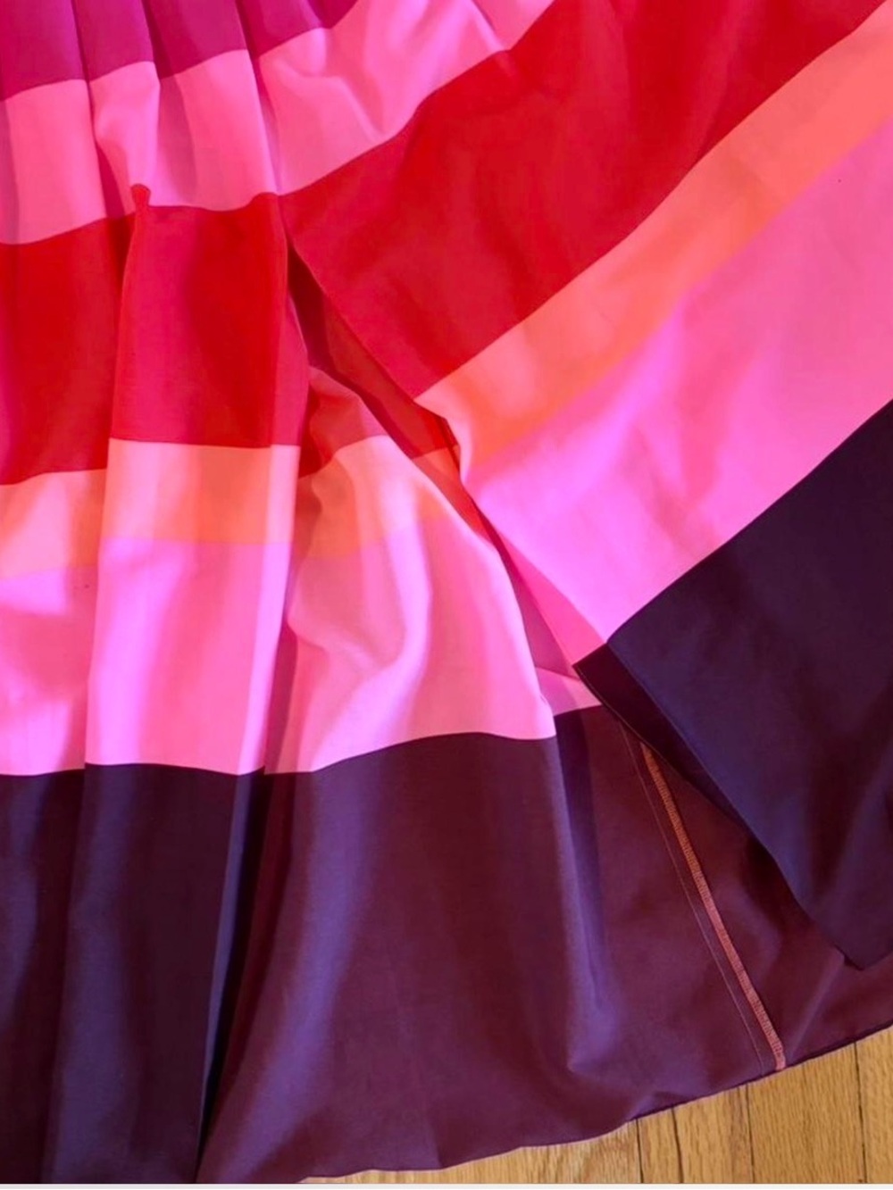 Banana Republic Pleated Striped Maxi Skirt in Pink, Red, Orange and Purple - Picture 5 of 7